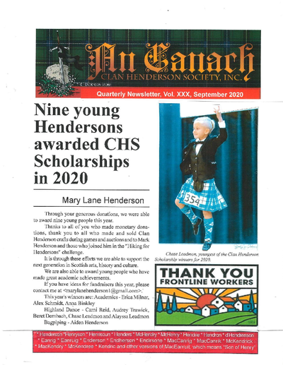 An Canach Q3 (Jul-Sep) - August Issue 2020